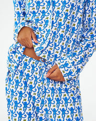 Monkey Polo Pajamas Long Style