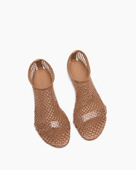 Women's Rhinestone Mesh Ballet Flats