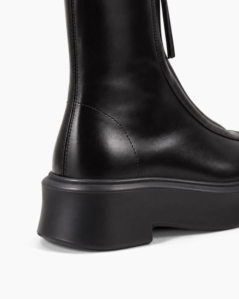 Urban-Commute-Front-Zip-Platform-Ankle-Boots-1
