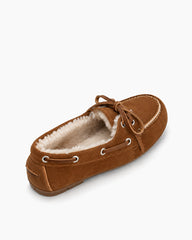 Women's Cozy Leather Shearling-Lined Moccasin Loafers