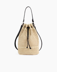 Artisan Crochet Raffia Bucket Bag