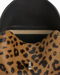 Mini T-Lock Clutch in Leopard Print Pony Hair