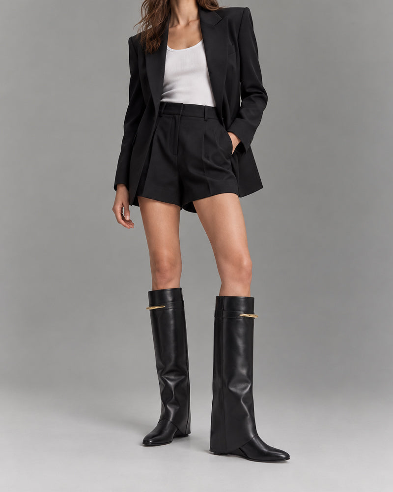 City-Promenade-Pointed-Toe-Metal-Accent-Wedge-Boots-3