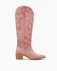 Women's Fashion Week Street Style Leather Western Boots