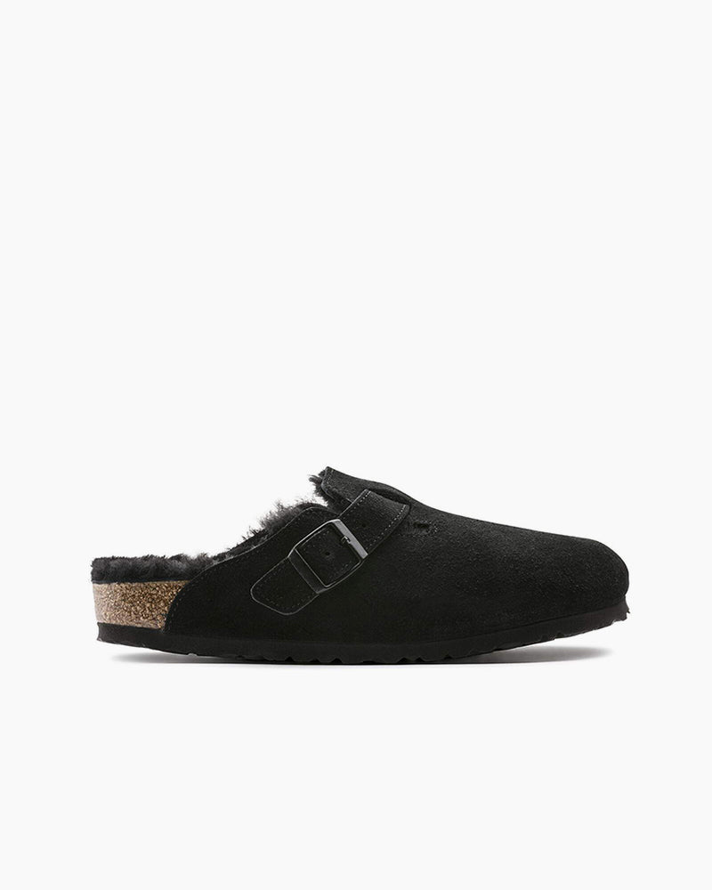 Cozy Shearling Lined Suede Clogs