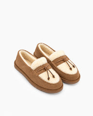 Women's Comfortable Moccasin Loafers with Wool Lining