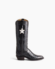 Women's Star Embellished Leather Western Boot