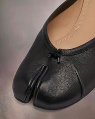 Tabi Leather Split-Toe Ballet Flats