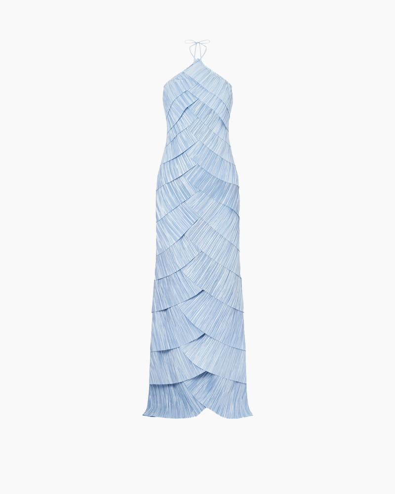Evening-Tiered-Pleated-Halter-Maxi-Dress-4