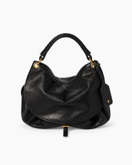 Black-Faux-Leather-Everyday-Slouchy-Hobo-Shoulder-Bag-5