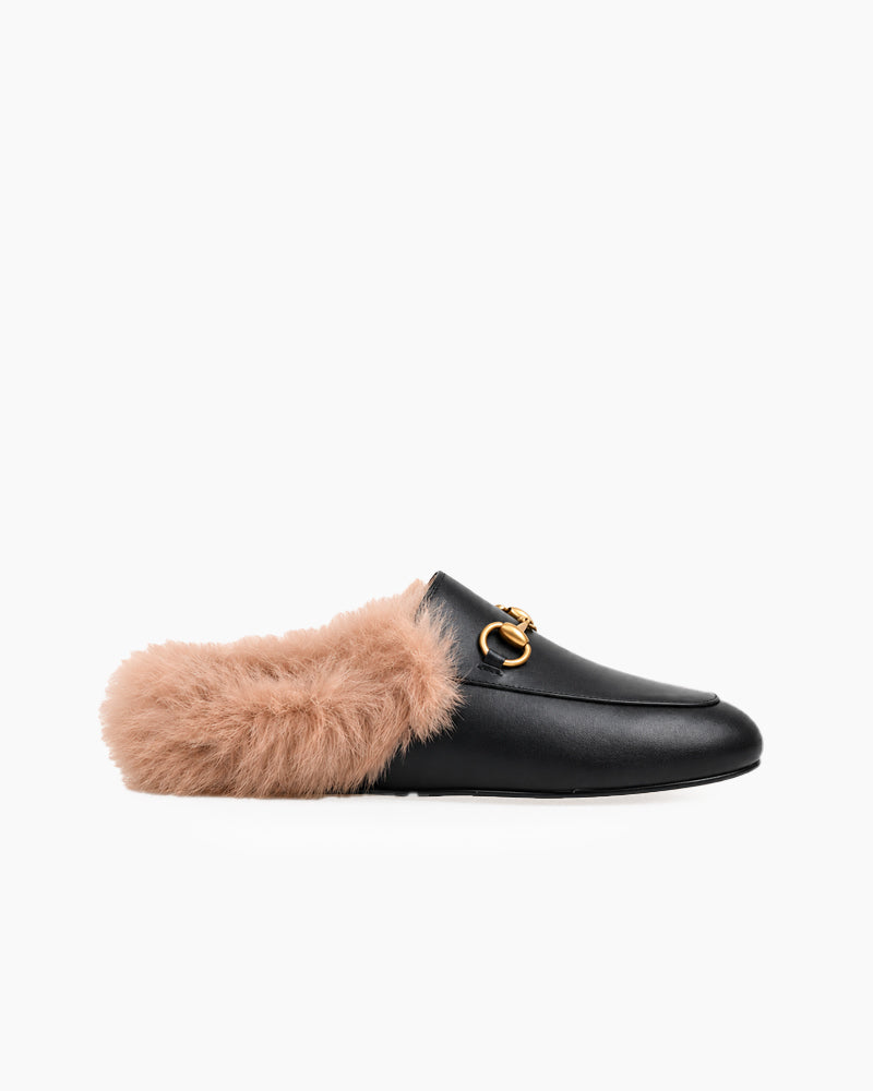 Cozy-Lounge-Faux-Fur-Lined-Backless-Mule-Slippers-3