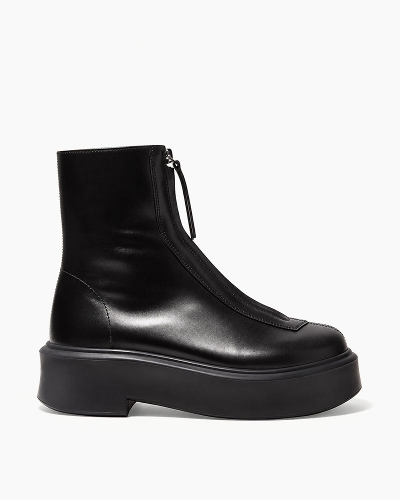 Urban-Commute-Front-Zip-Platform-Ankle-Boots-5