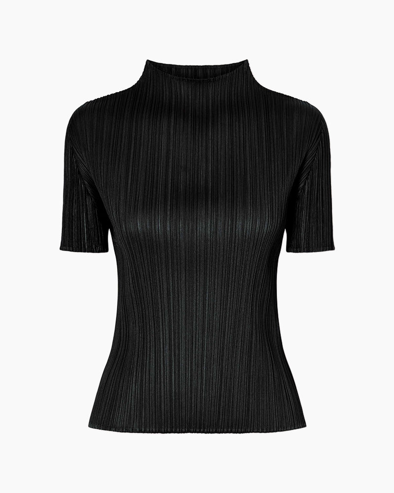 Gallery-Pleated-Mock-Neck-Short-Sleeve-Top-2