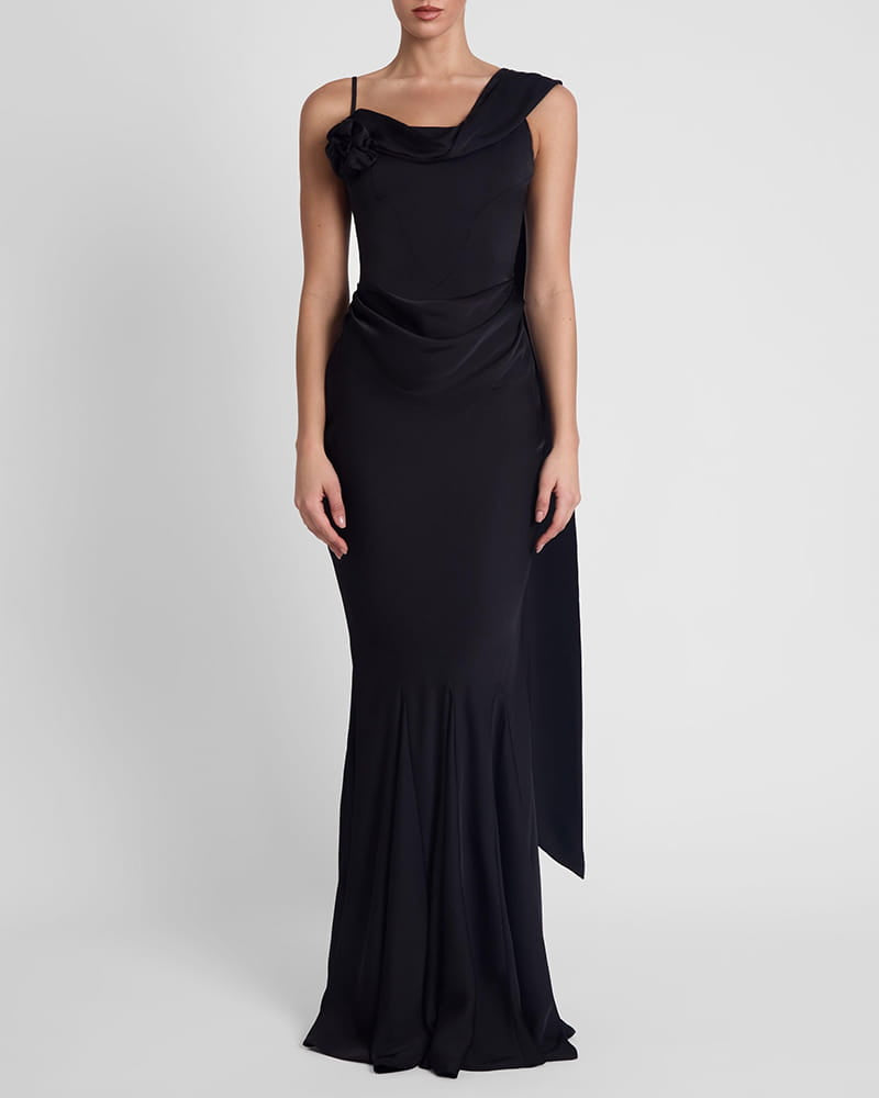 Romantic-Evening-Ruffled-Satin-Mermaid-Dress-5