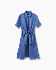 Summer-Office-Casual-Belted-Shirt-Dress-11
