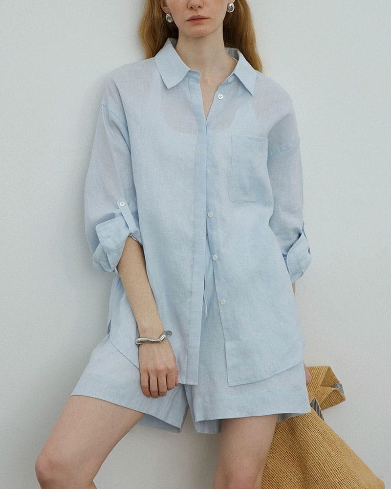 Relaxed-Seaside-Linen-Oversized-Shirt-Dress-9