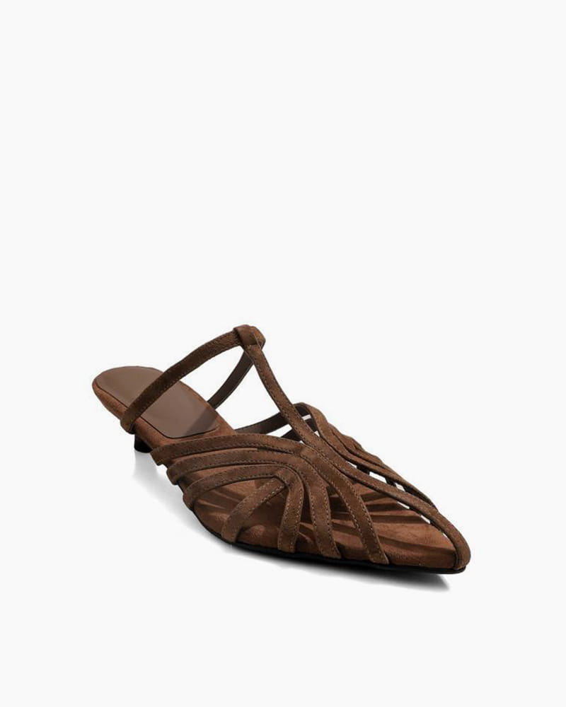 Summer-Stroll-Pointed-Toe-Woven-Suede-Mules-19