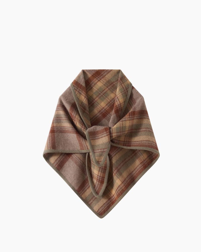 Cozy-Winter-Plaid-Wool-Triangle-Neck-Scarf-12