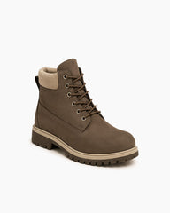 Men's Rugged Waterproof Leather Outdoor Boots