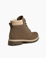 Men's Rugged Waterproof Leather Outdoor Boots