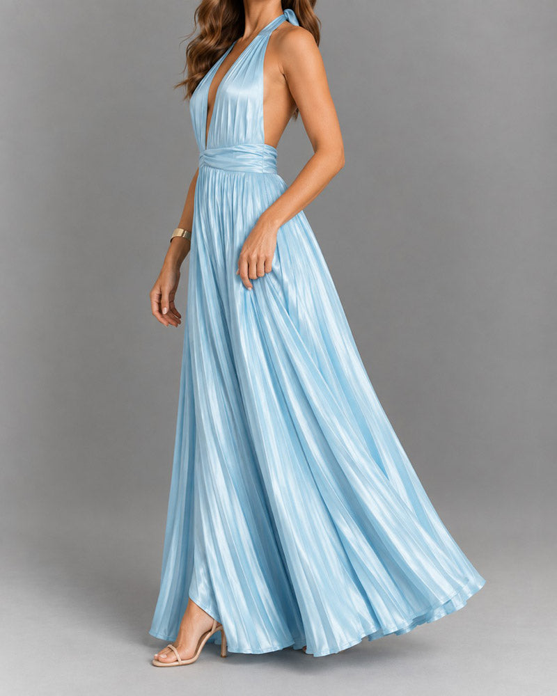 Glamorous-Party-Halter-Pleated-Maxi-Gown-Dress-2
