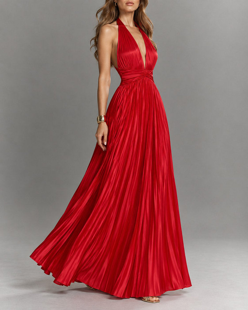 Glamorous-Party-Halter-Pleated-Maxi-Gown-Dress-38