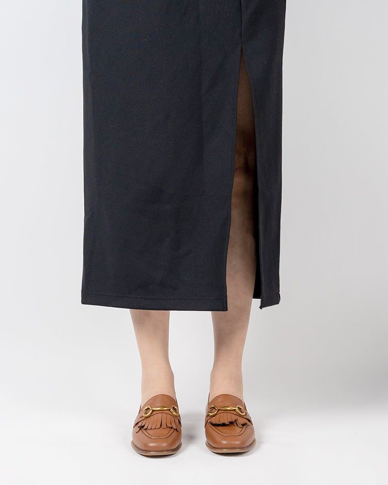 Tassel Chain Genuine Leather Slip on Loafers