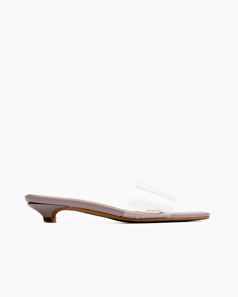 Squared PVC Transparent Sandals