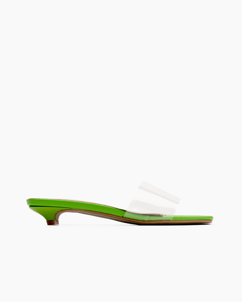 Squared PVC Transparent Sandals