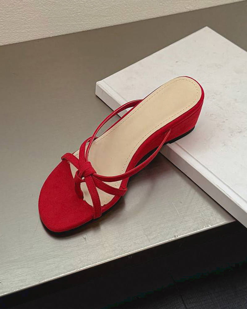 Casual-Street-Open-Toe-Mid-Heel-Slides-4