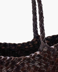 Everyday-City-Escape-Dark-Brown-Woven-Leather-Tote-3