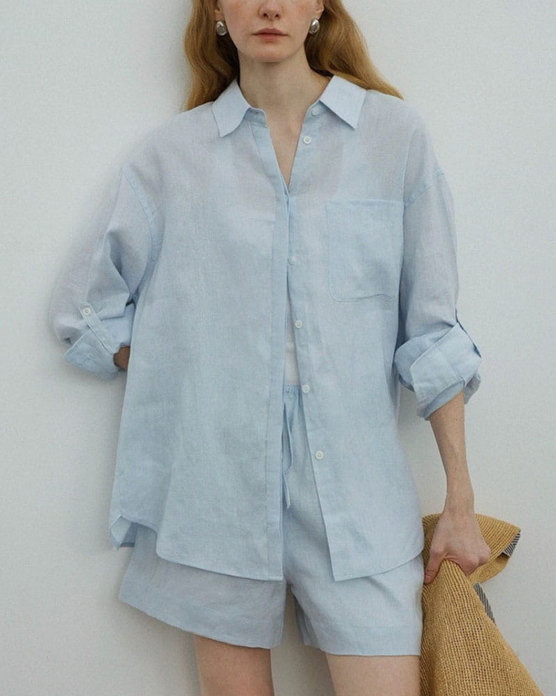 Relaxed-Seaside-Linen-Oversized-Shirt-Dress-3