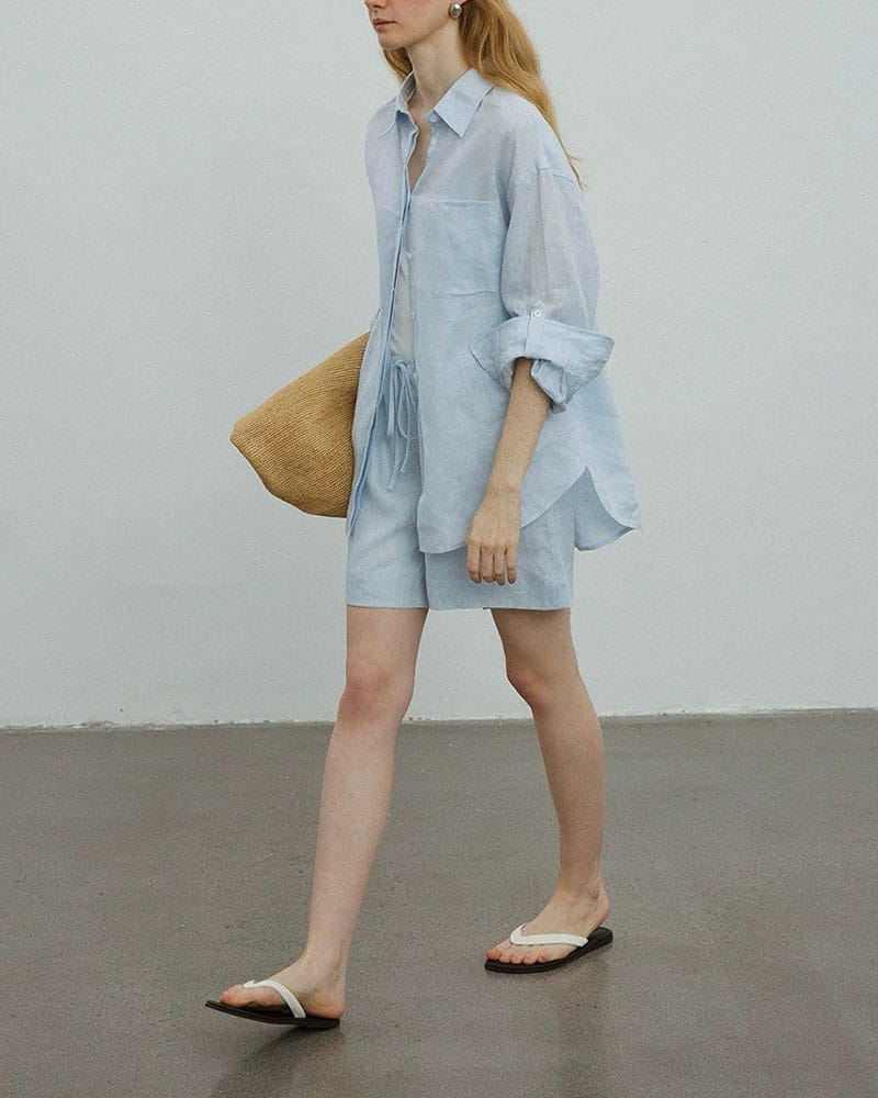 Relaxed-Seaside-Linen-Oversized-Shirt-Dress-1