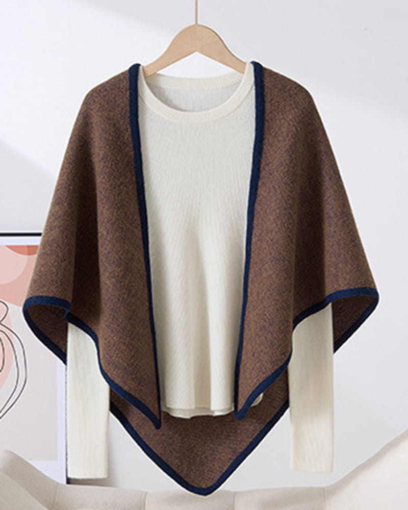 Cozy-Winter-Plaid-Wool-Triangle-Neck-Scarf-10
