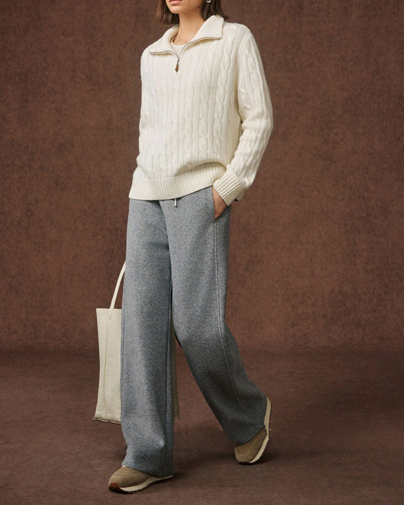 Chalet-Cashmere-Cable-Knit-Quarter-Zip-Pullover-Sweater-14