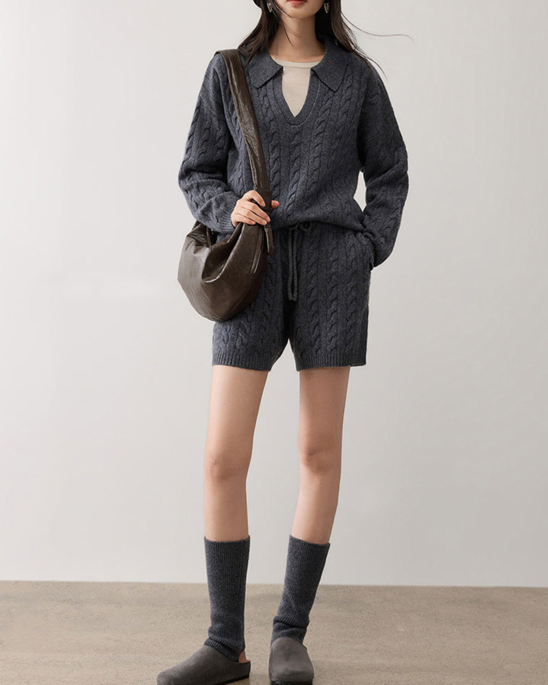 Resort-Wool-And-Cashmere-Knit-Shirt-And-Shorts-Set-7