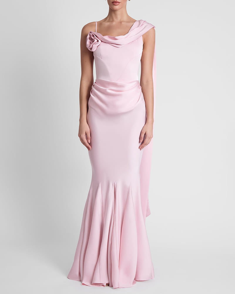 Romantic-Evening-Ruffled-Satin-Mermaid-Dress-11