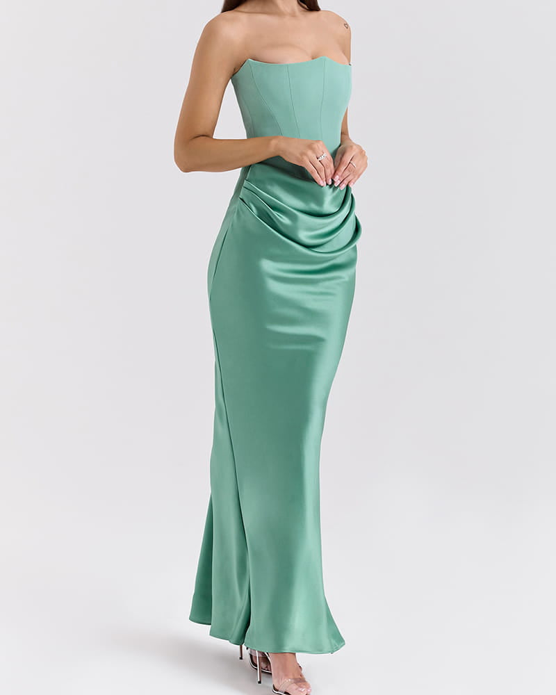 Garden-Soir¨¦e-Ivory-Strapless-Corset-Midi-Dress-10