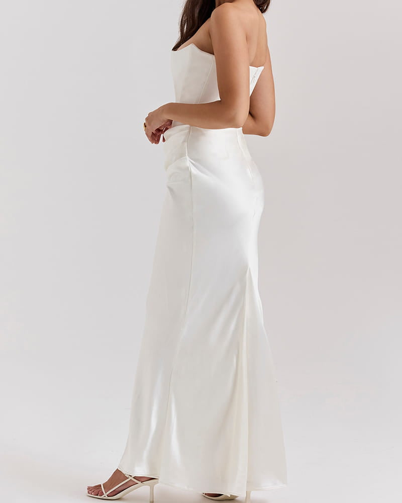 Garden-Soir¨¦e-Ivory-Strapless-Corset-Midi-Dress-34