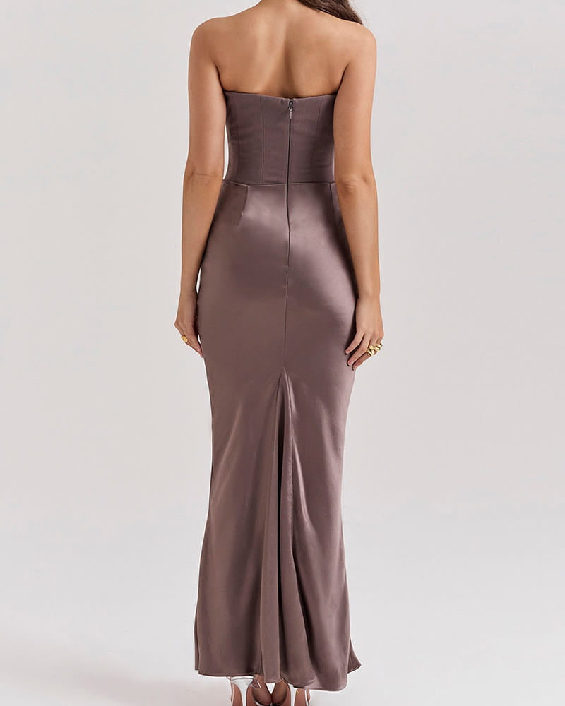 Garden-Soir¨¦e-Ivory-Strapless-Corset-Midi-Dress-17
