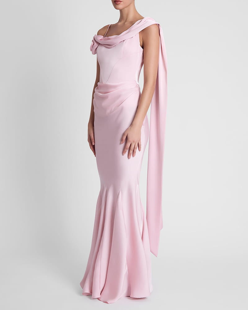 Romantic-Evening-Ruffled-Satin-Mermaid-Dress-7