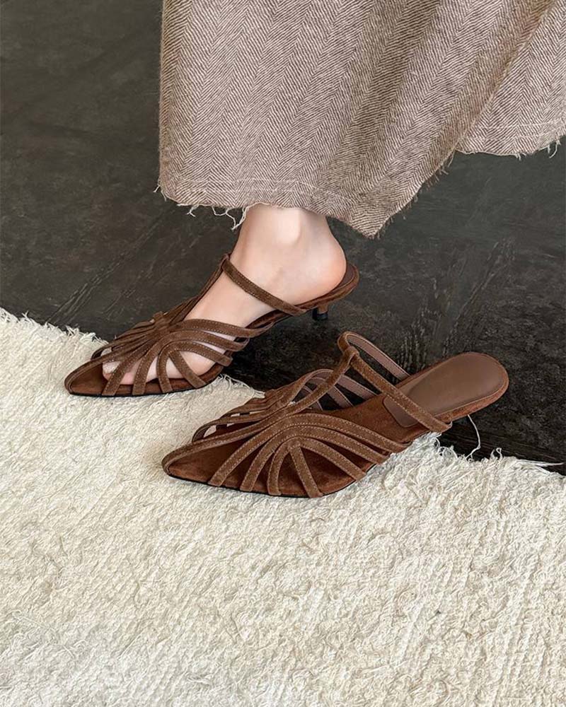 Summer-Stroll-Pointed-Toe-Woven-Suede-Mules-12