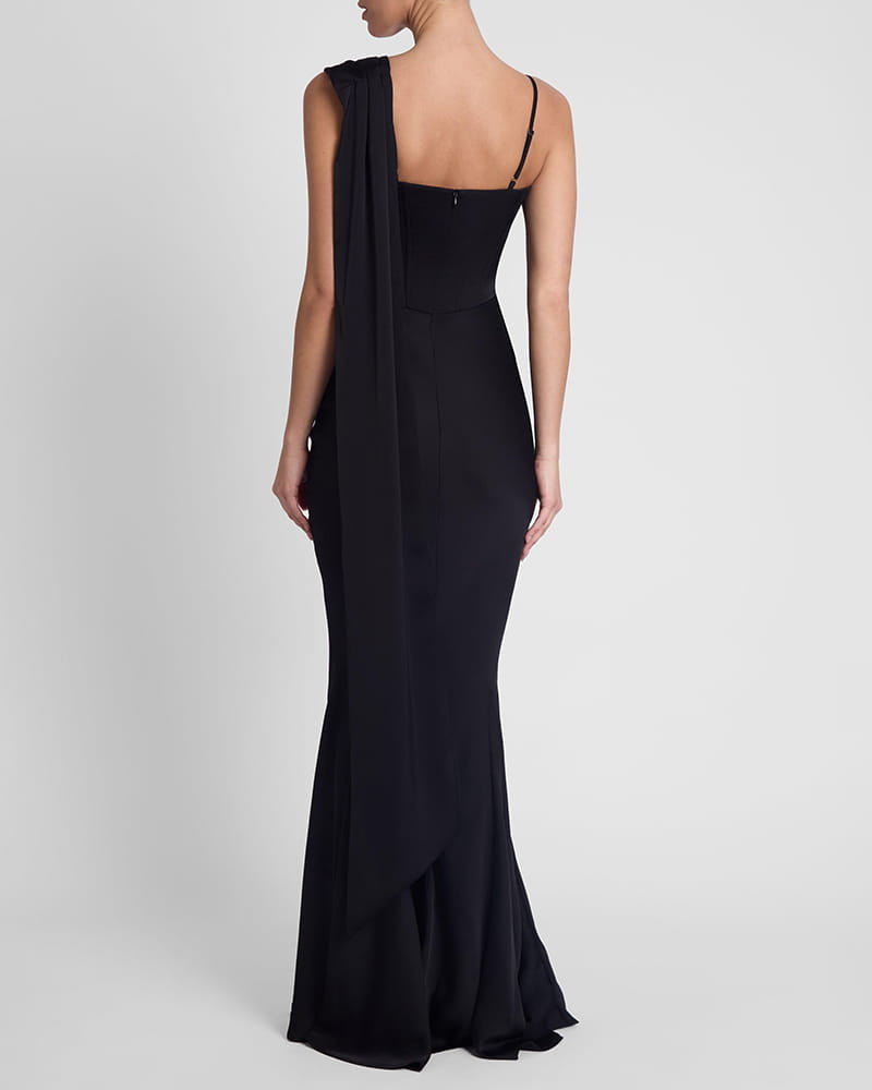 Romantic-Evening-Ruffled-Satin-Mermaid-Dress-1
