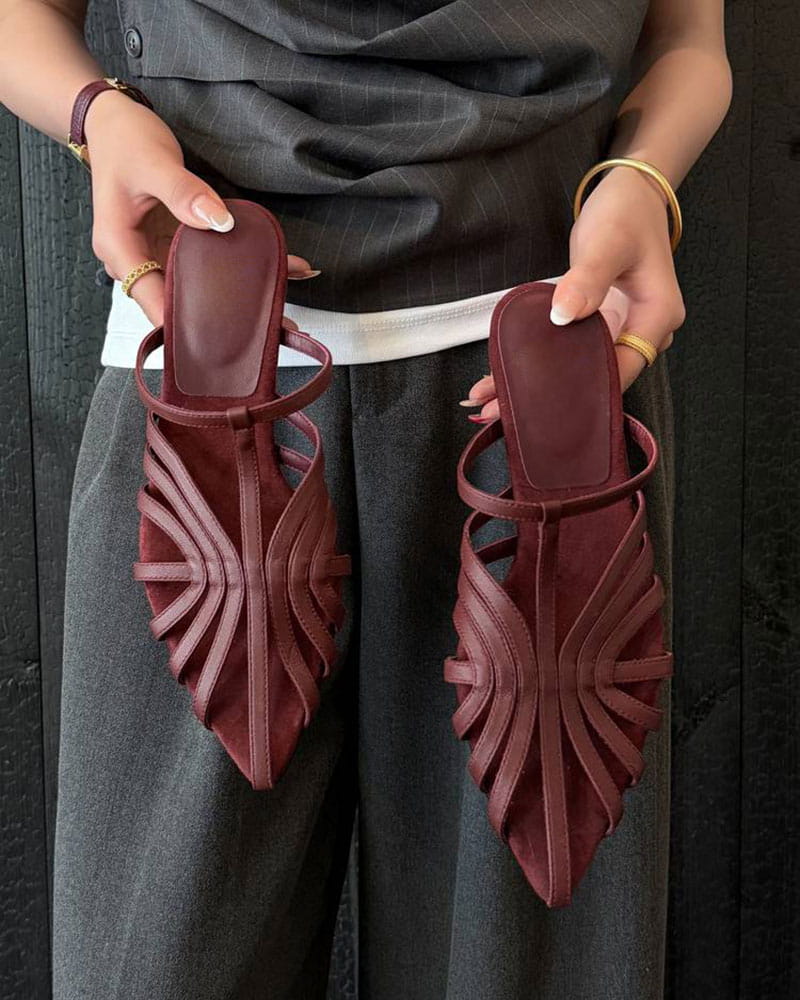 Summer-Stroll-Pointed-Toe-Woven-Suede-Mules-4