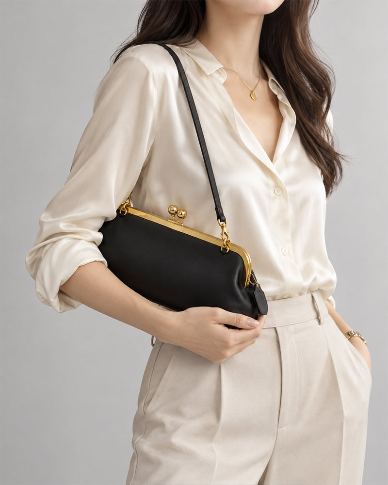 Everyday-Black-Faux-Leather-Frame-Shoulder-Bag-1