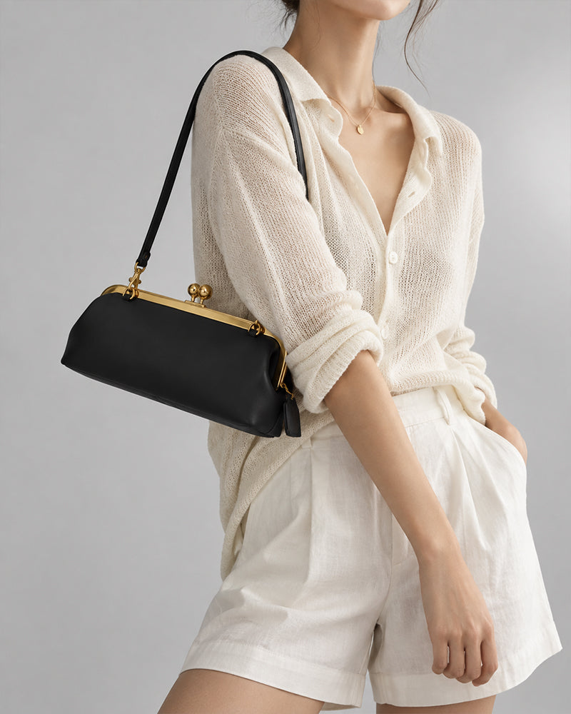 Everyday-Black-Faux-Leather-Frame-Shoulder-Bag-2