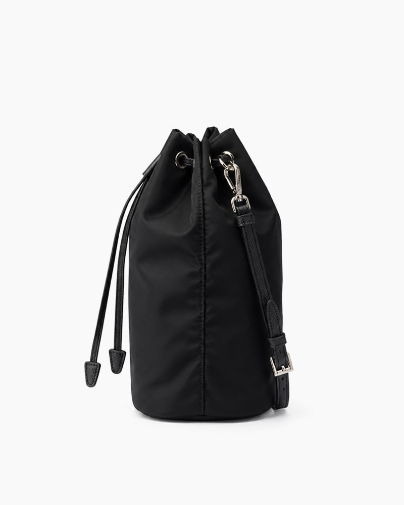 Black-Leather-Everyday-Drawstring-Bucket-Bag-4