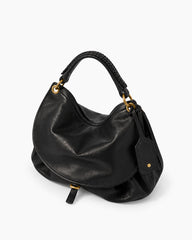 Black-Faux-Leather-Everyday-Slouchy-Hobo-Shoulder-Bag-4