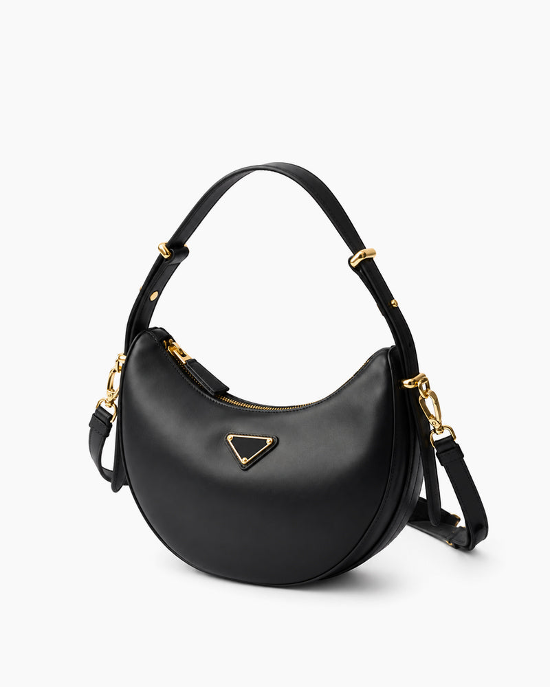 Black-Leather-Everyday-Crescent-Shoulder-Bag-5