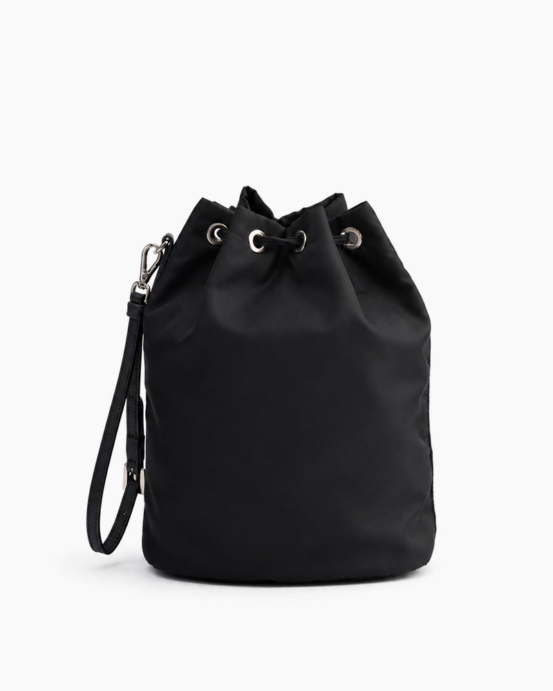 Black-Leather-Everyday-Drawstring-Bucket-Bag-5